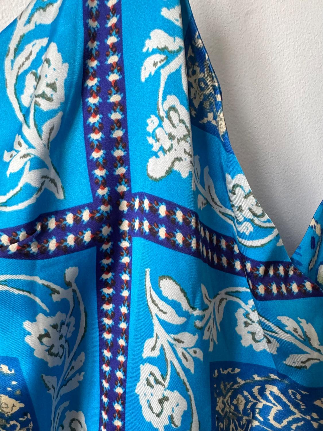 SCARF PRINT MINI DRESS - Image 3