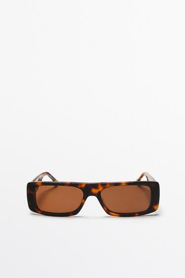 Lunettes de soleil rectangulaires - Marron de Zara - Image 0