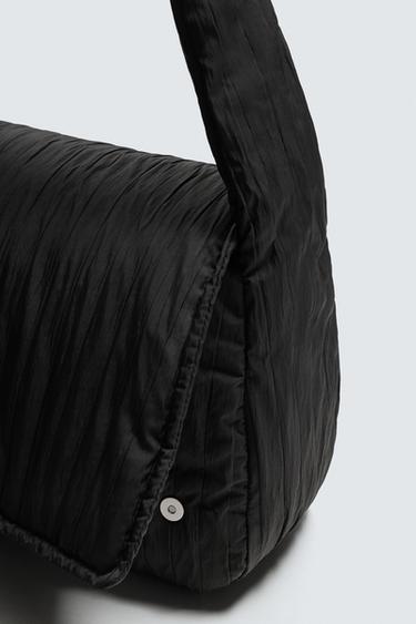 SAC PORTÉ ÉPAULE EN NYLON MATELASSÉ - Noir de Zara - Image 4
