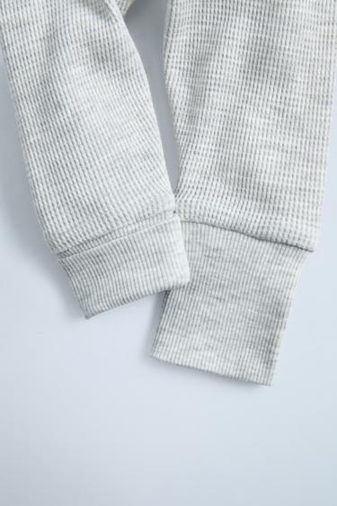 LOT DE DEUX LEGGINGS GAUFRÉS - Bleuté de Zara - Image 4