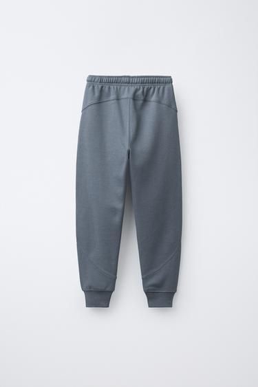 PIQUÉ FLEECE JOGGER TROUSERS - Blue / Steel by Zara - Image 1