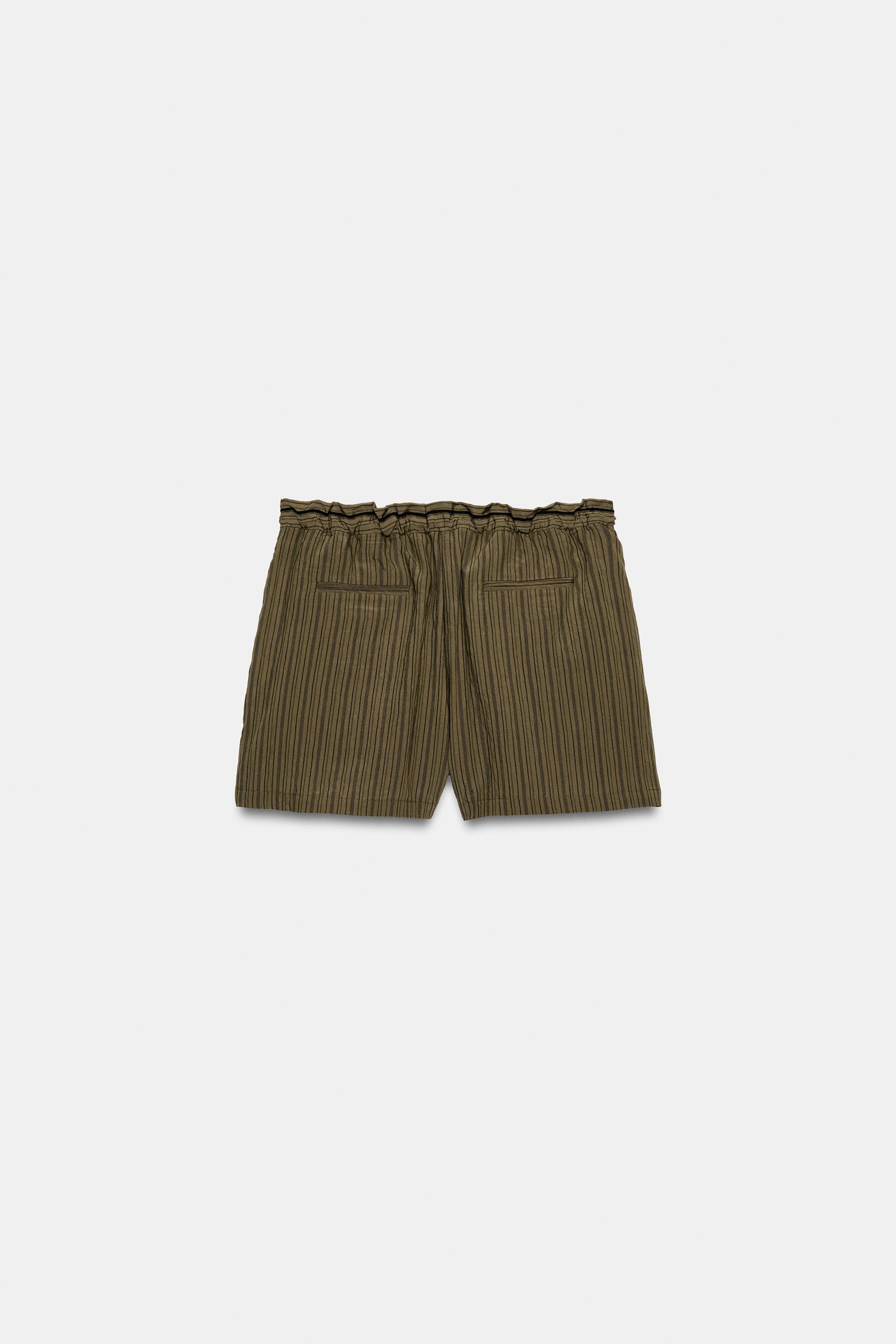 ÇİZGİLİ JAKARLI ŞORT ZW COLLECTION - Görsel 7