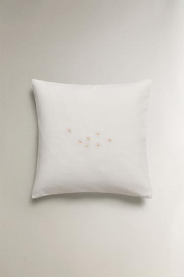 CAPA DE ALMOFADA MARGARIDA - Branco-marfim da Zara - Imagem 0