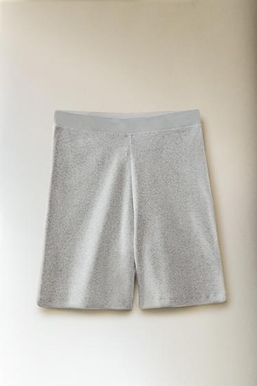 RIBBED SHORTS - Grey by Zara - Image 4