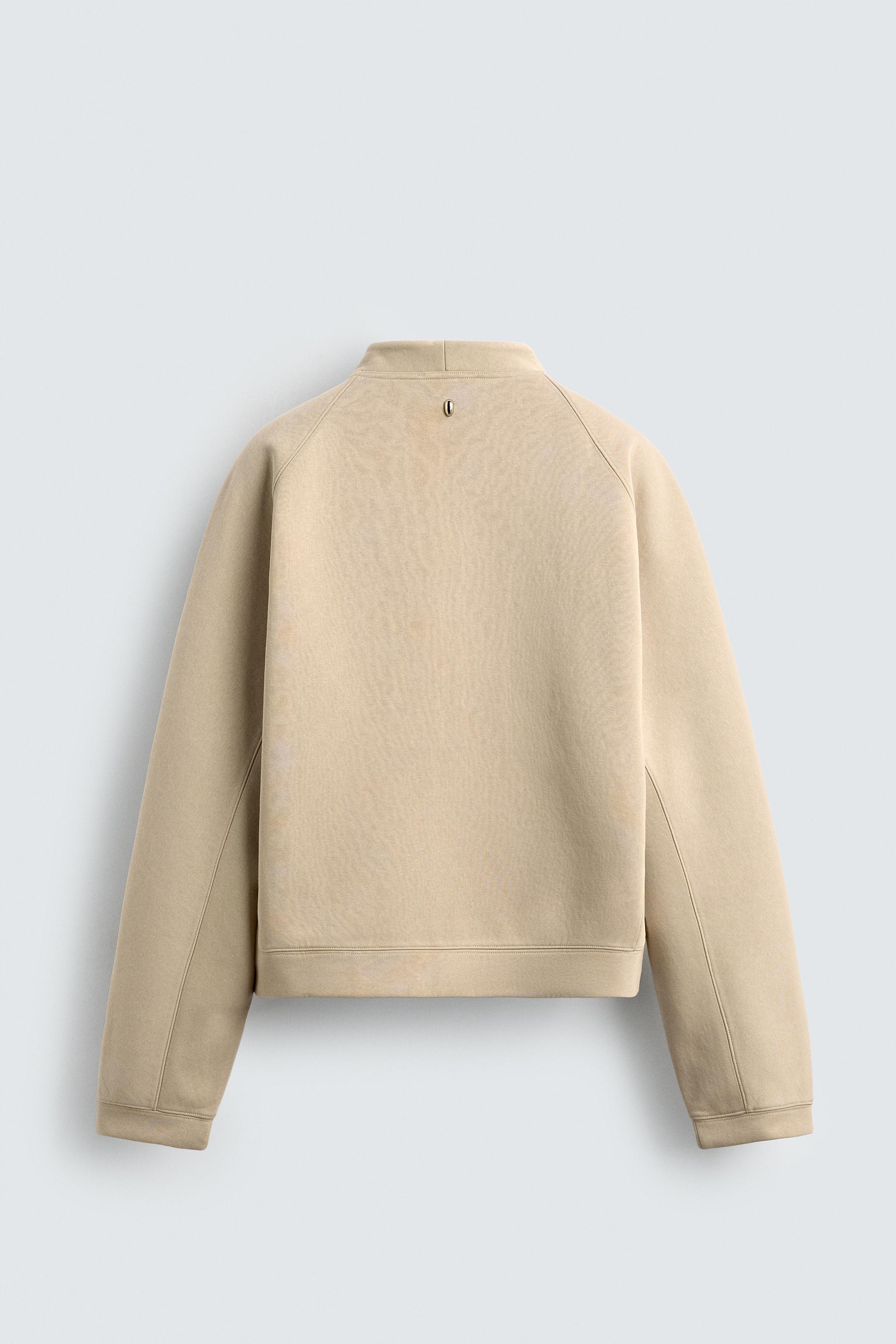 Saruwa2♡ DOUBLE SLEEVE PRINT SWEATSHIRT - Gray / Beige | ZARA United