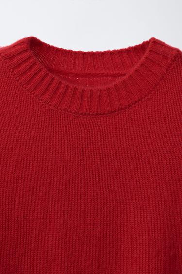 PULL AVEC LAINE ET CACHEMIRE BENSIMON ® X ZARA  - Rouge de Zara - Image 2