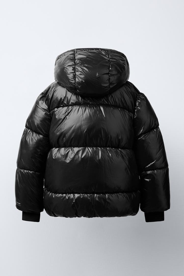 HOODED WATER REPELLENT PUFFER COAT