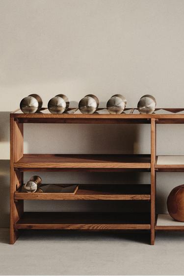 LARGE STORAGE UNIT AND DUMBBELL STAND - Oyster-white by Zara