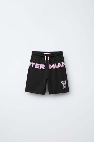 STRAIGHT VELOURS BERMUDA MIAMI CITY MLS © - Zwart van Zara