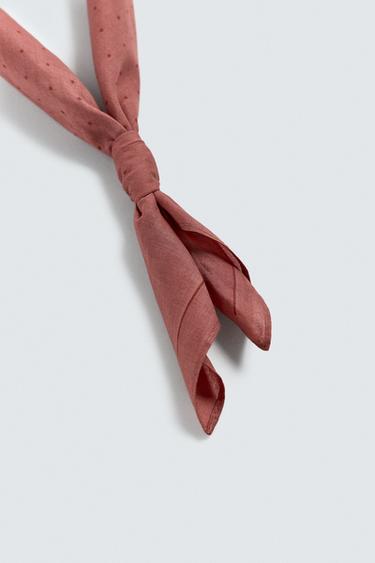 POLKA DOT PRINT BANDANA - Red by Zara - Image 2