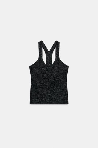 KNIT TOP WITH GATHERING - 334 by Zara - Image 0