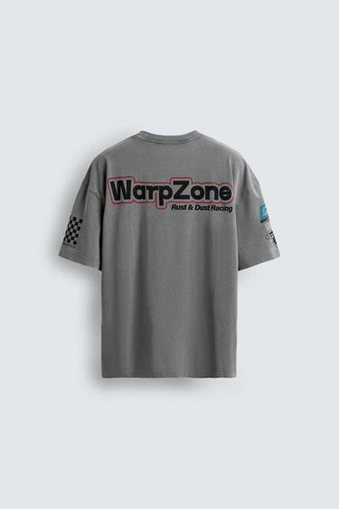 T-SHIRT GRAPHIQUES MOTO - Gris anthracite de Zara - Image 7