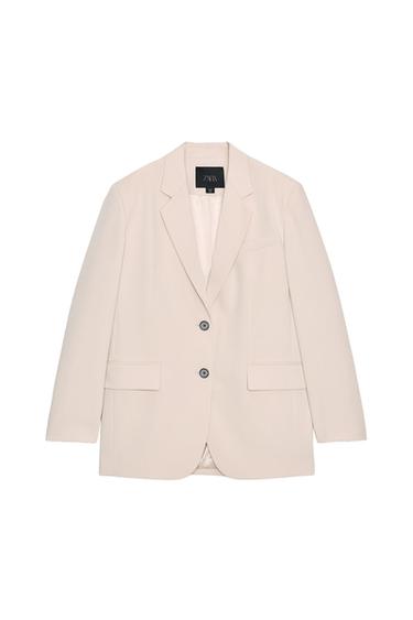 ZW COLLECTION OVERSIZE BLAZER - Stone by Zara
