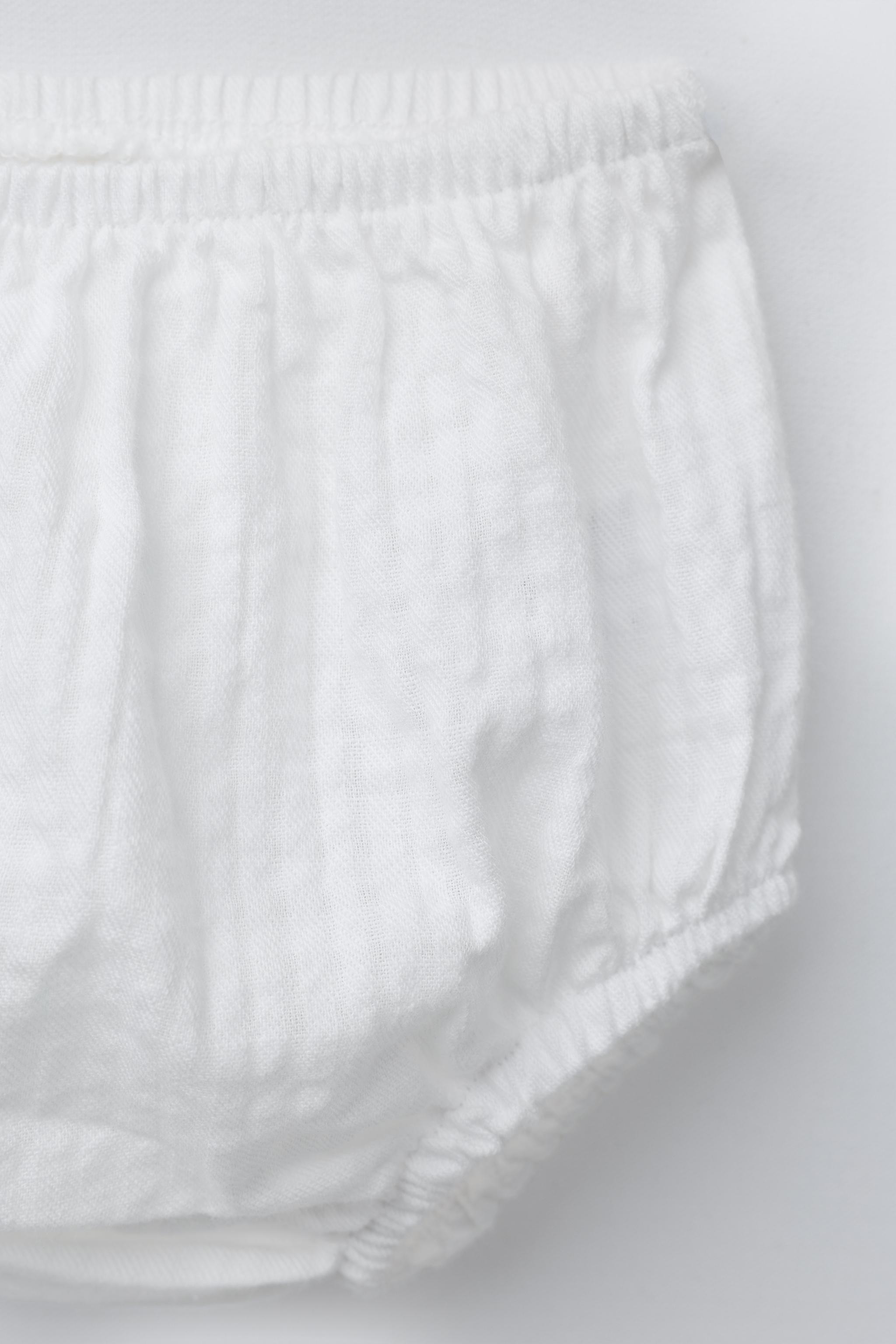 ROBE ET CULOTTE RUSTIQUE FLEUR BRODÉE