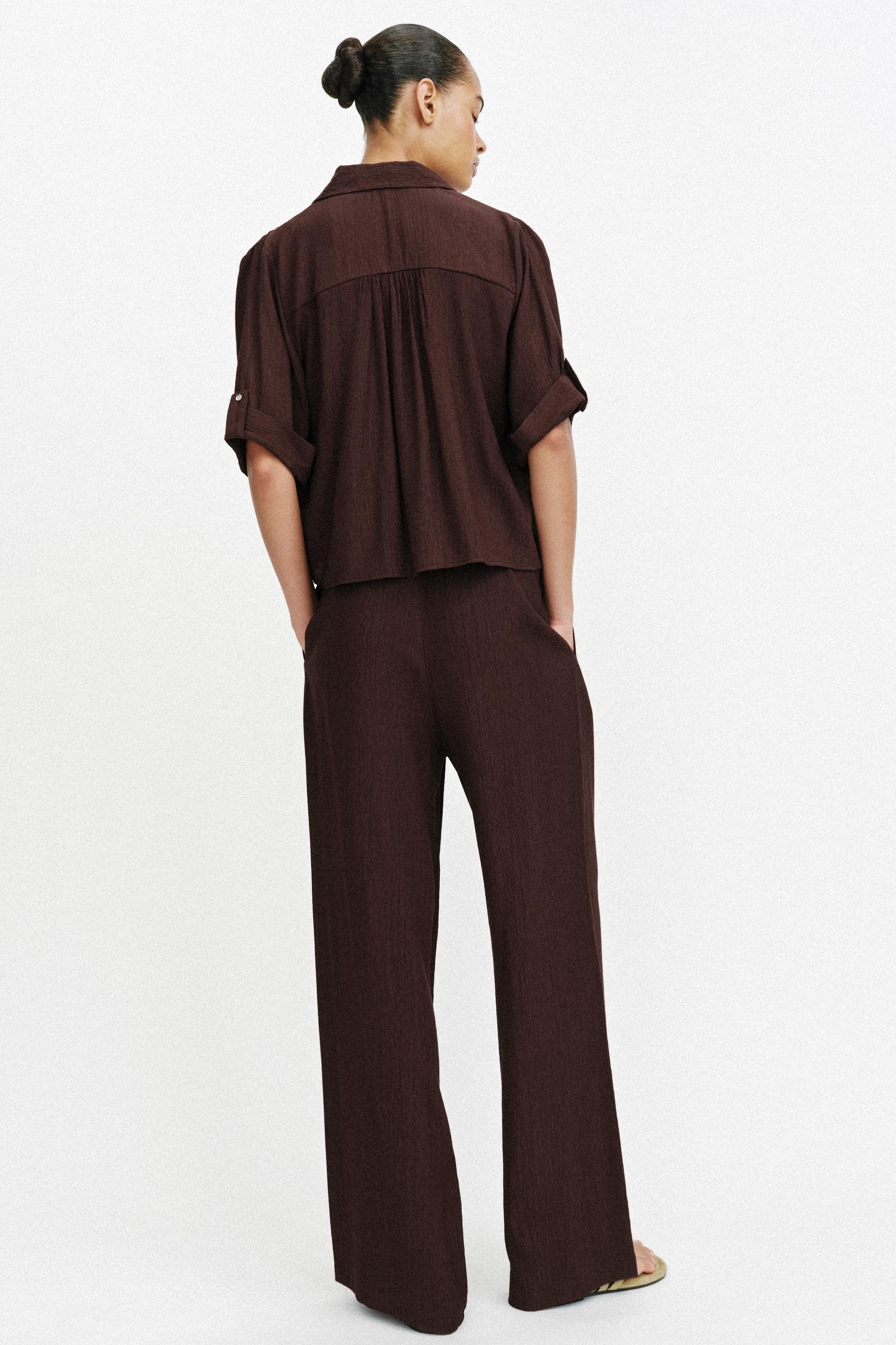 CHEMISE FLUIDE À MANCHES COURTES