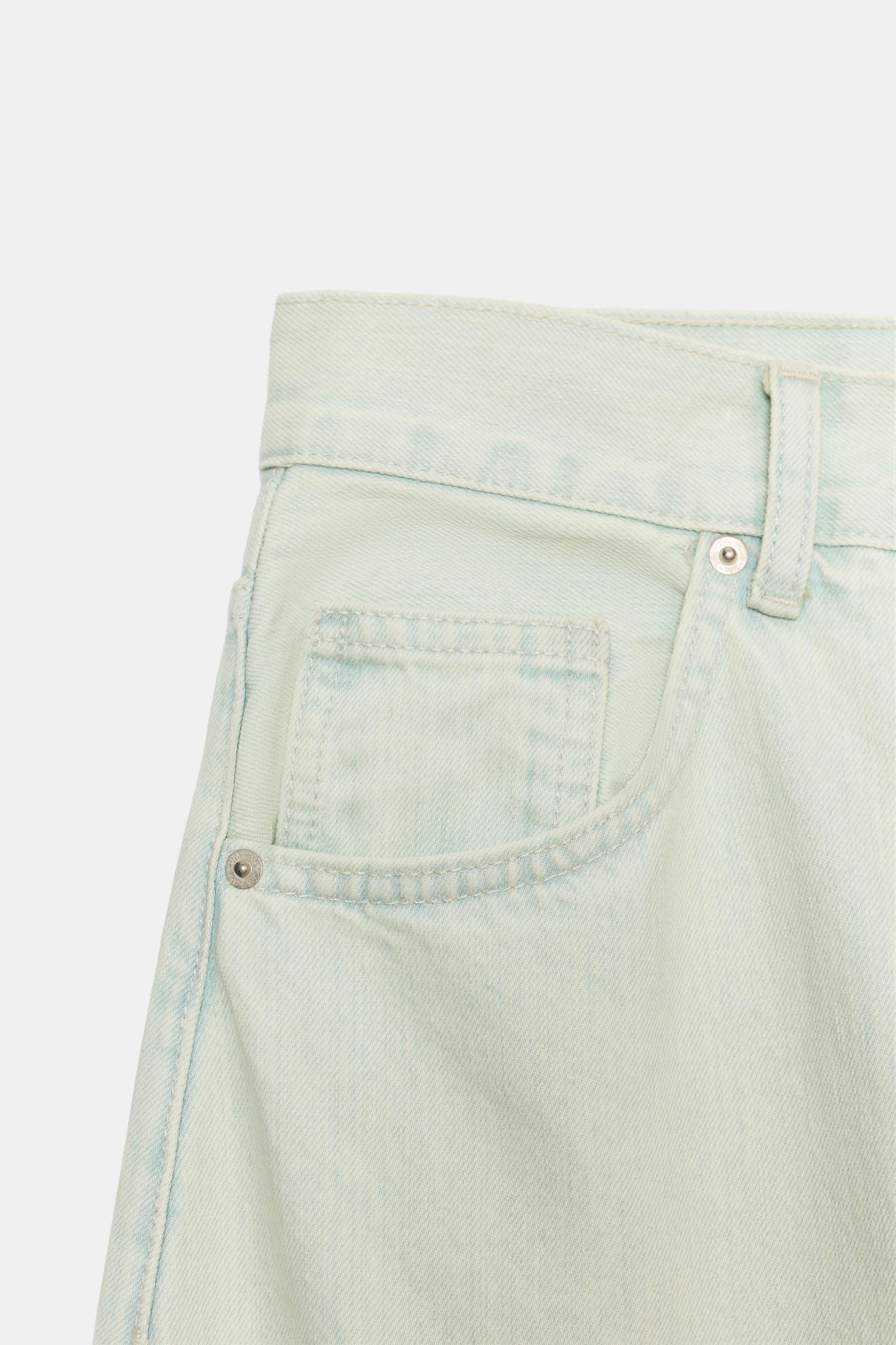 Женские джинсы Zara MID-RISE FOLDED BARREL JEANS — фото 6