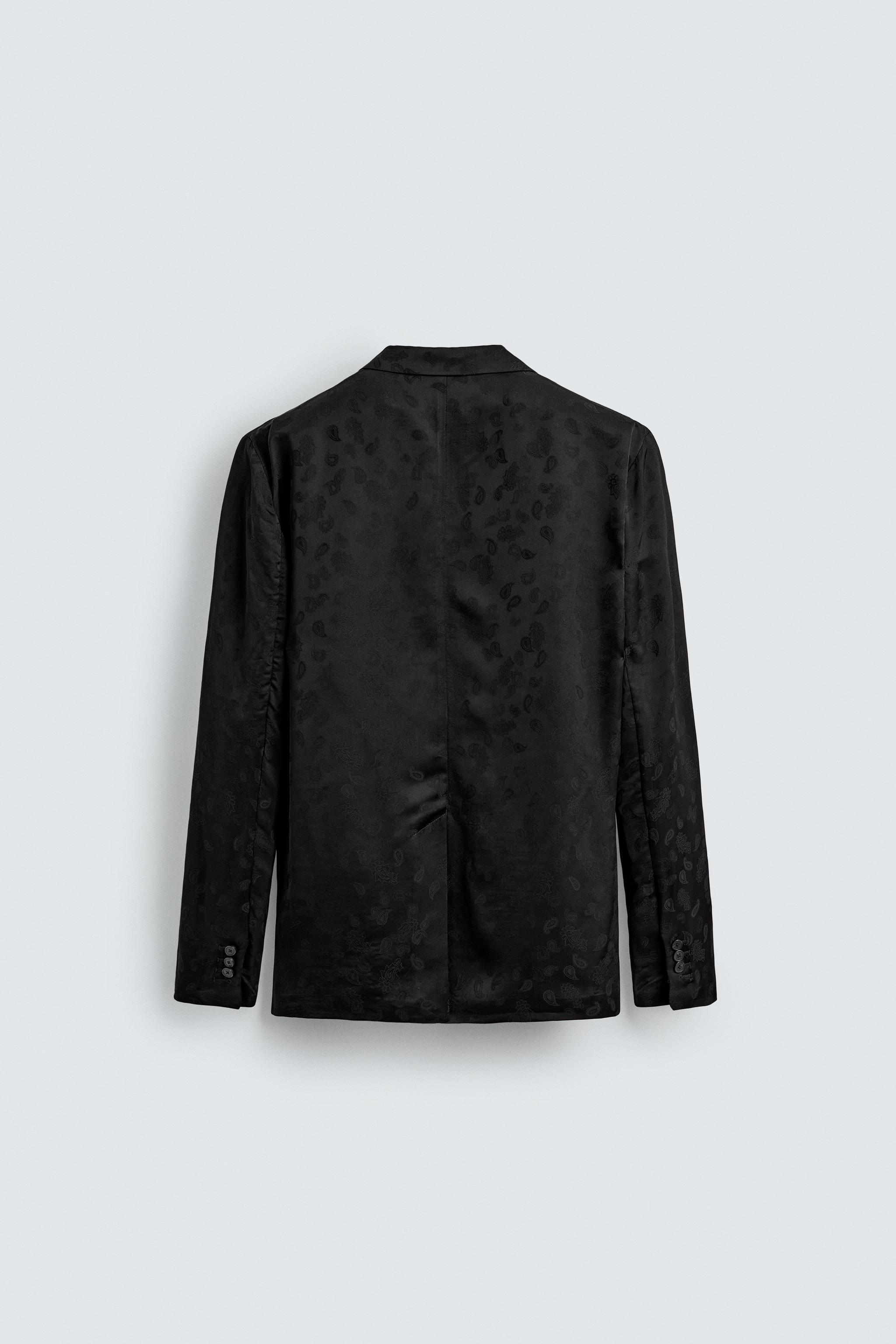 ペイズリージャカードスーツブレザー - ブラック | ZARA Japan / 日本
