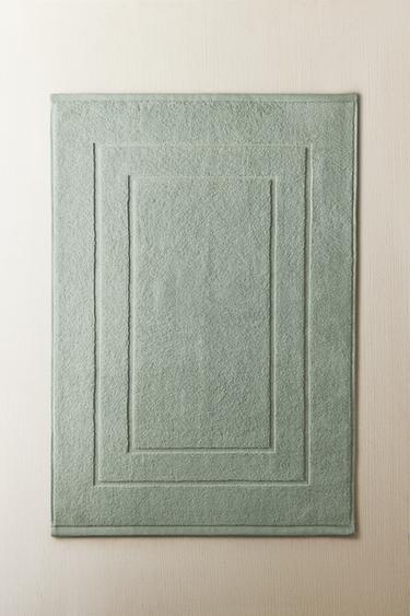 COTTON BATH MAT - Blue / Green by Zara