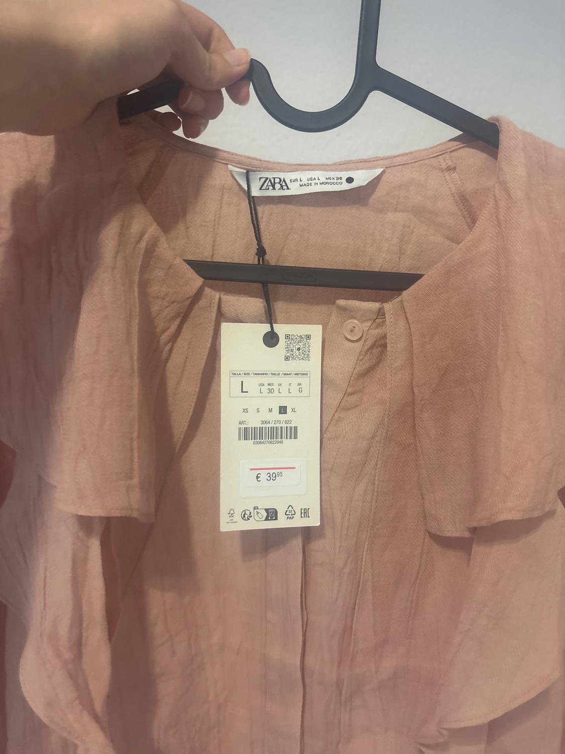 ZW COLLECTION SHIRT WITH RUFFLED COLLAR - Image 2