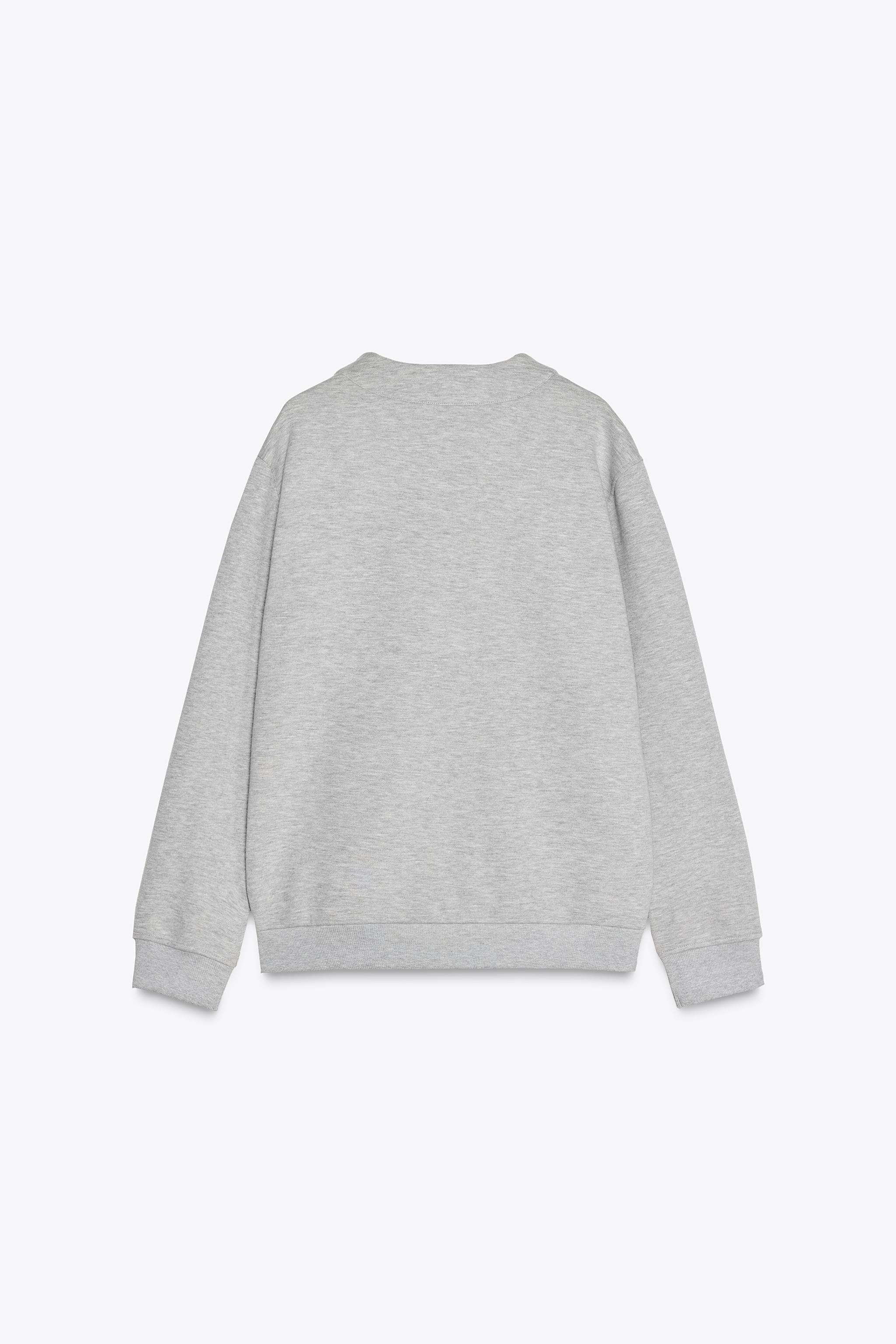 刺繍入りボンバージャケット - グレー | ZARA Japan / 日本 刺繍入りボンバージャケット - グレー | ZARA Japan / 日本
