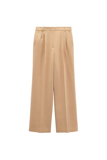 DARTED MID-WAIST TROUSERS