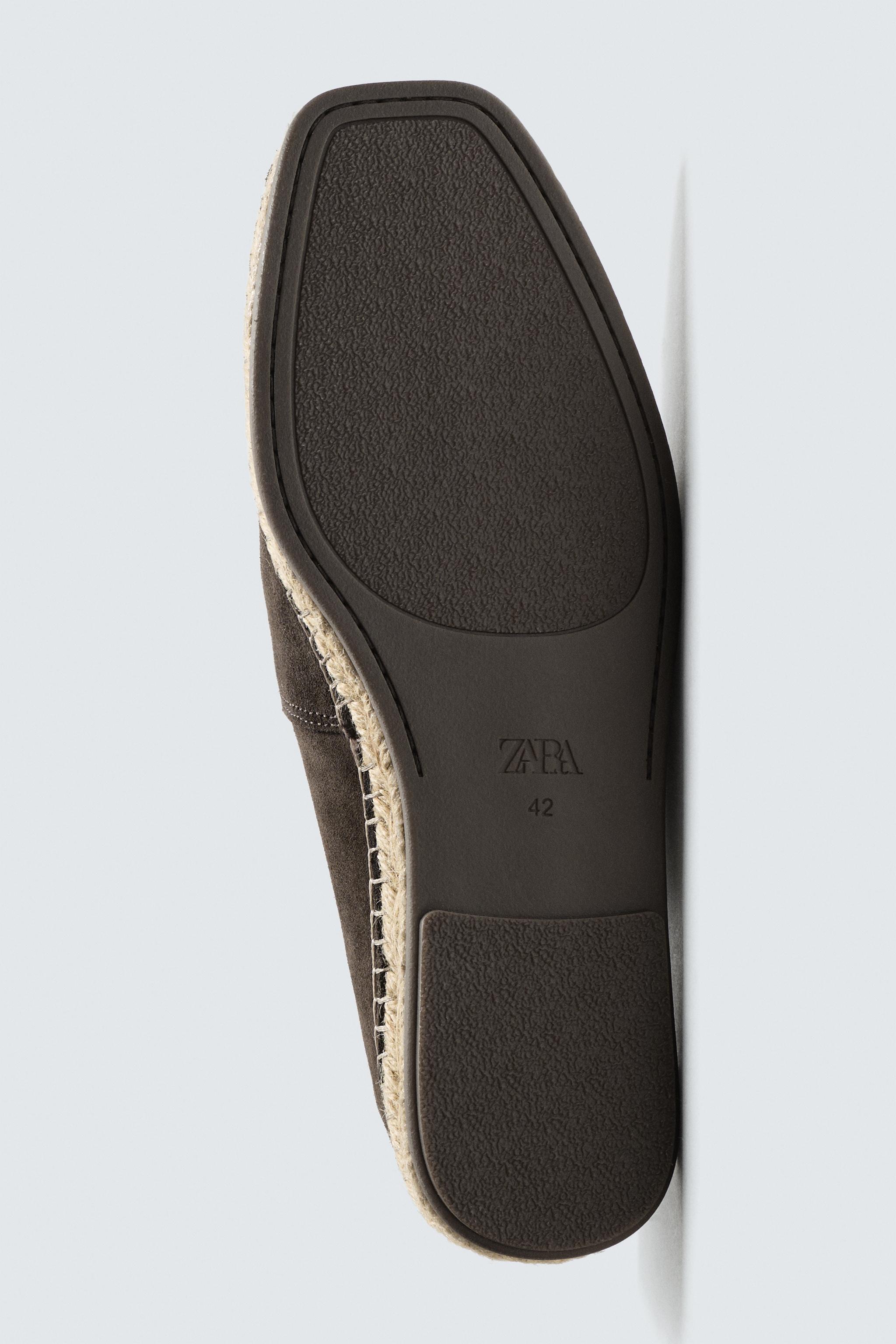 LEATHER ESPADRILLES - Sandy Brown | ZARA United States