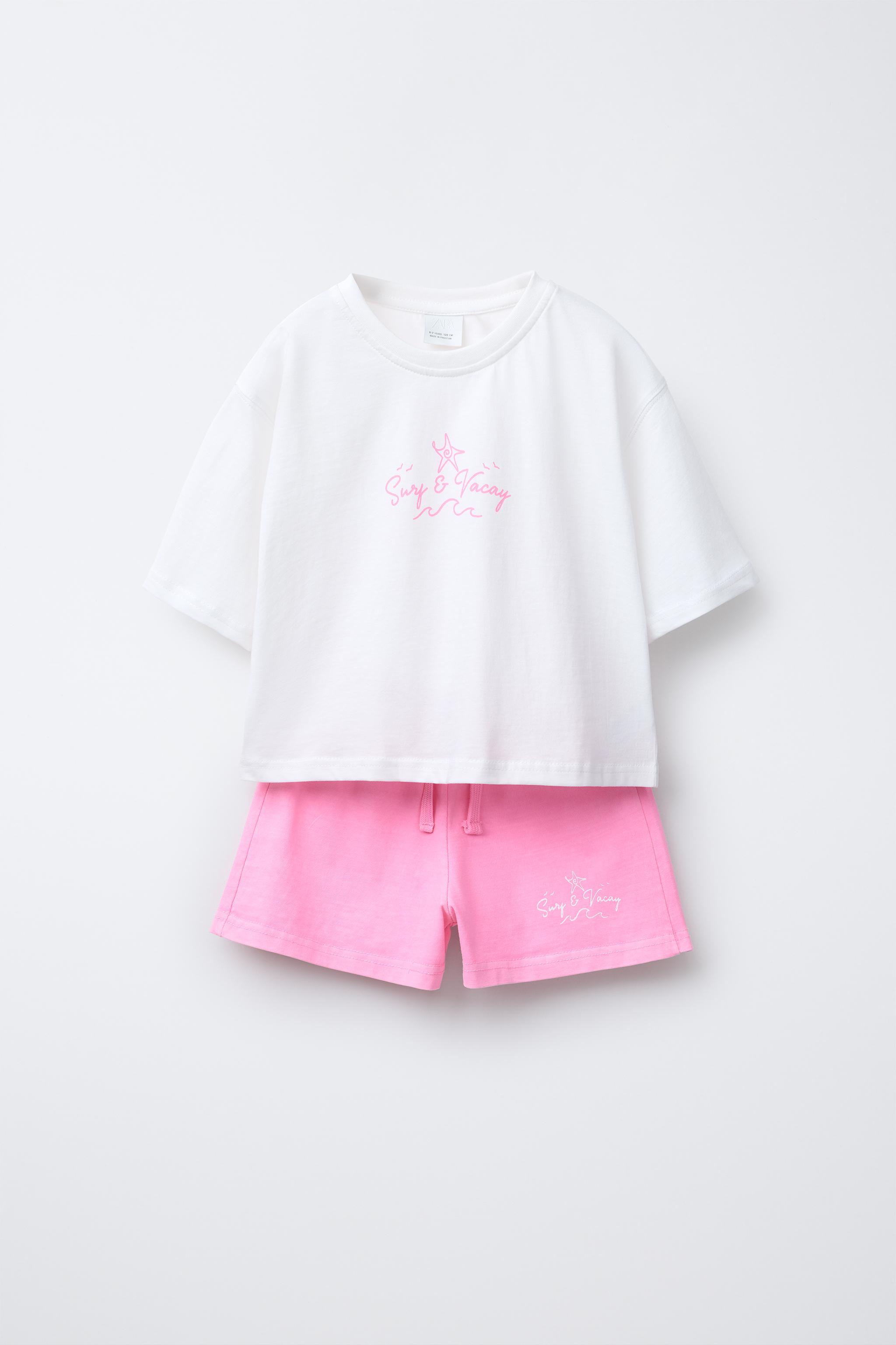 CONJUNTO CAMISETA Y BERMUDA ESTAMPADO - Lima | ZARA Chile