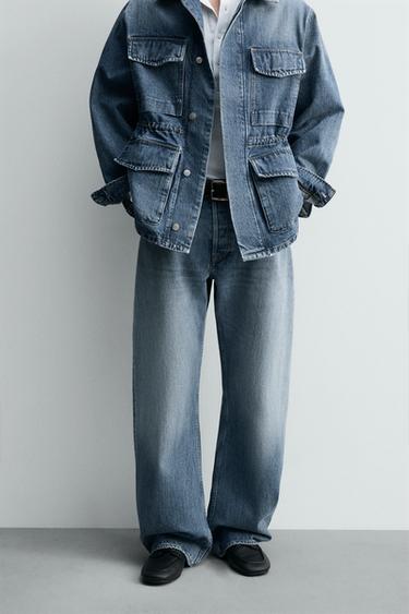 JEANS BARREL FIT LIMITED EDITION - Azul claro de Zara