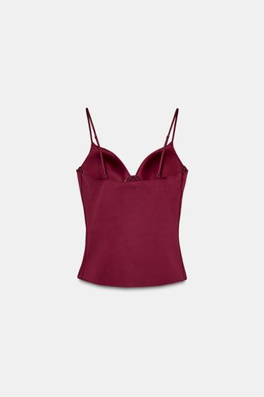 TOP EN MÉLANGE DE POLYAMIDE - Vin de Zara - Image 8