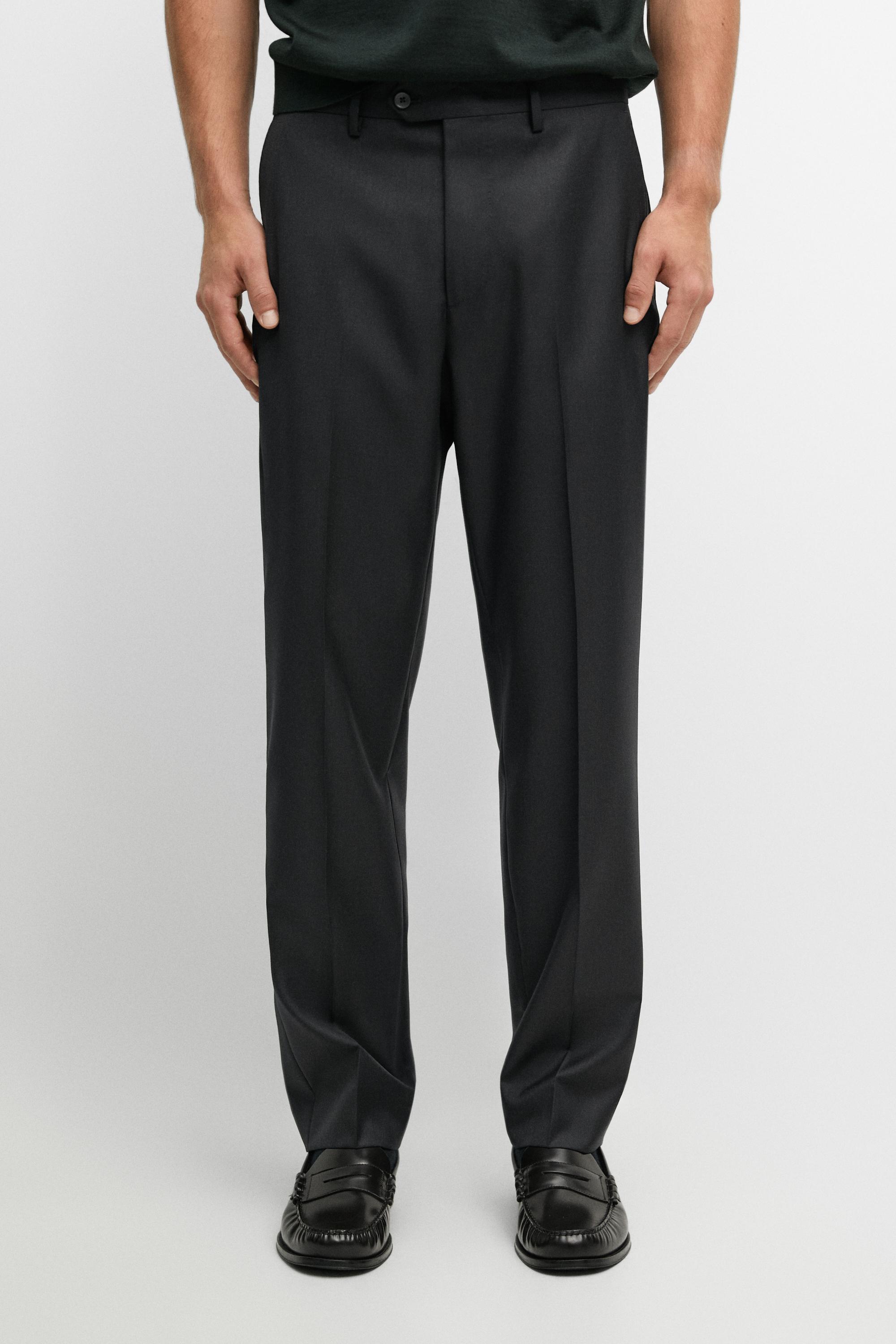 100% wool suit pants — Anthracite Gray