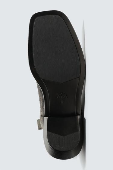 BOTTES COW-BOY EN DENIM - Noir de Zara - Image 6