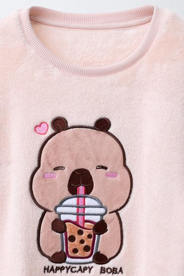 AGES 6-14 / CAPYBARA CAPYFUN © FLEECE PYJAMAS - Pink by Zara - Image 5
