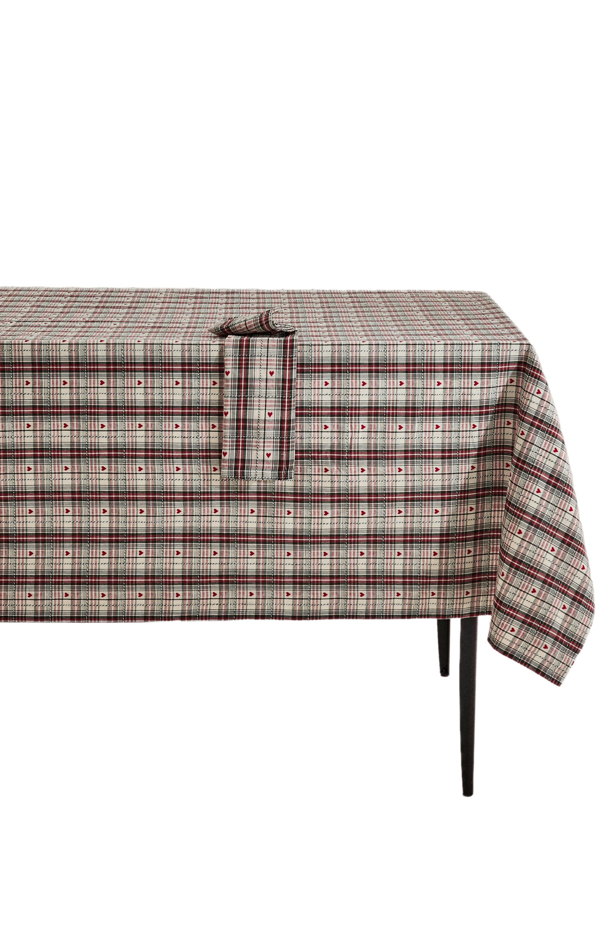ダイヤーン ハート クリスマス テーブルクロス - レッド | ZARA Japan
