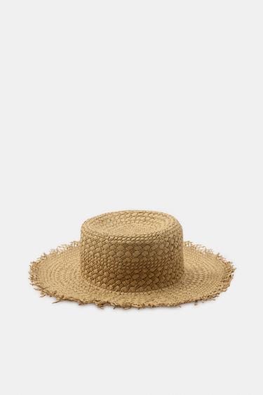 Zara PUNUTUD NARMAS ÄÄREGA SUVEKÜBAR - Light beige