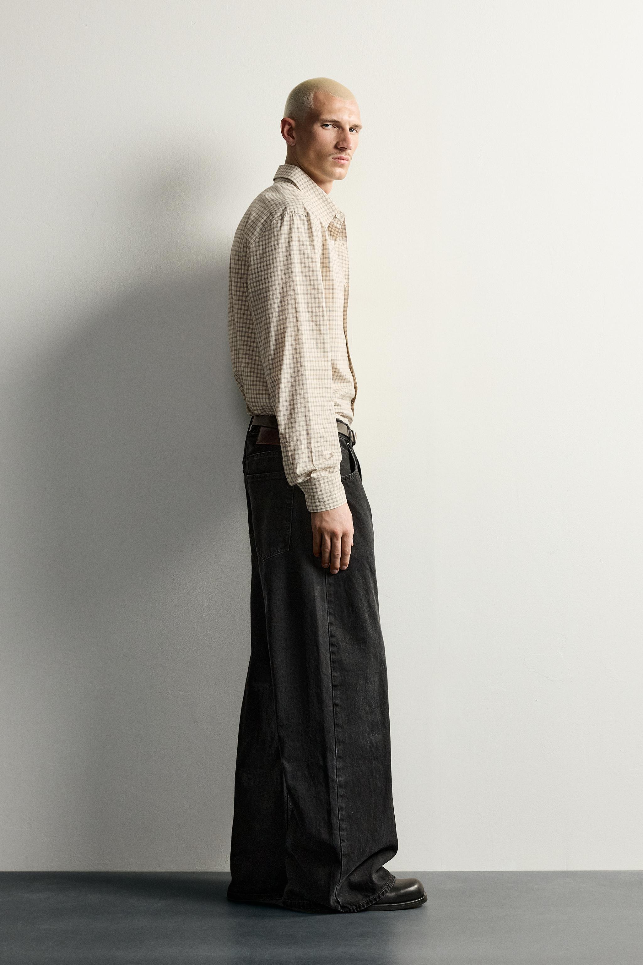 バレル flare フィットデニム - ブラック | ZARA Japan / 日本