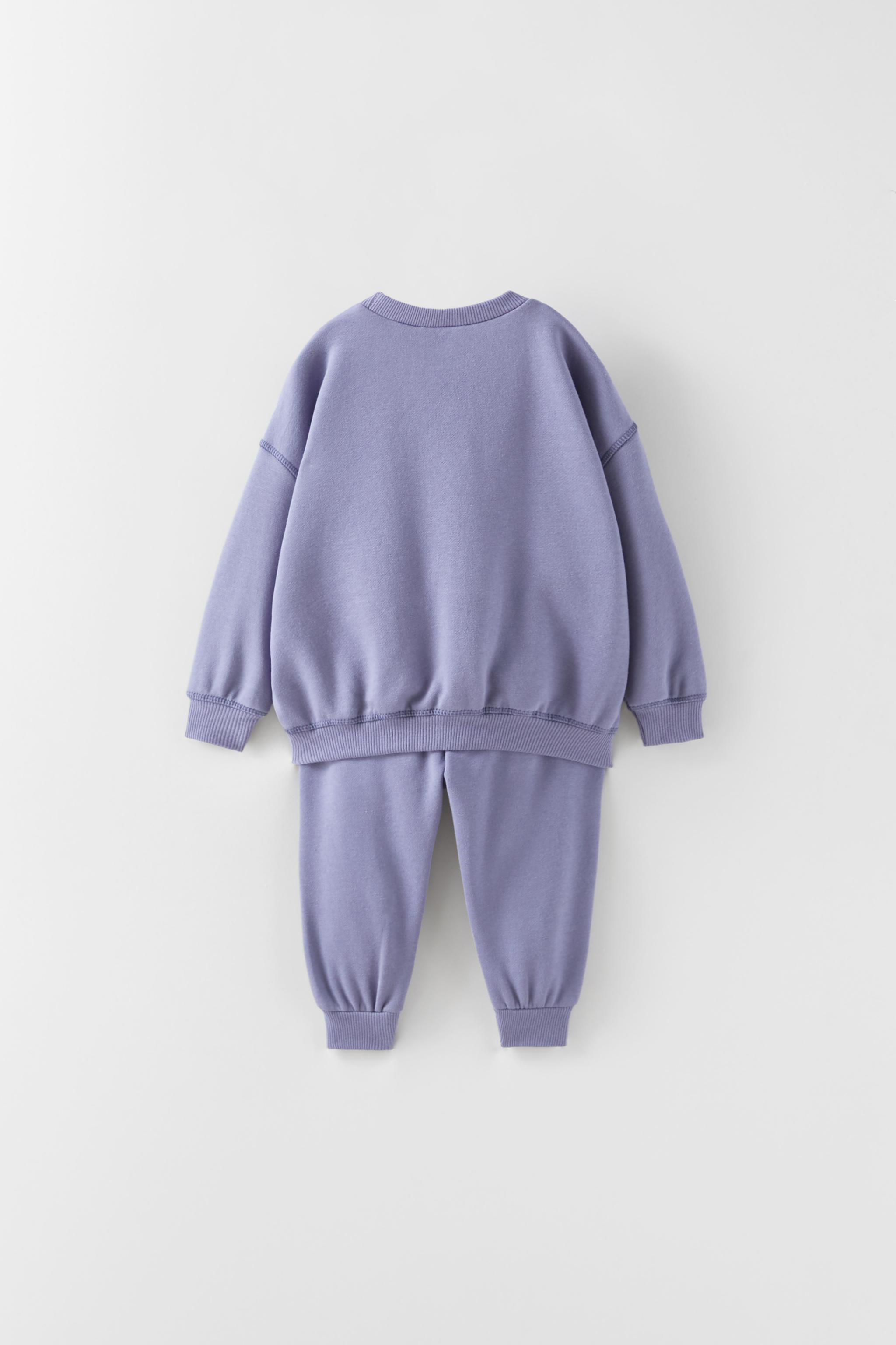 ZARA NWT plush tracksuit set boy buy girls size 9-12 months