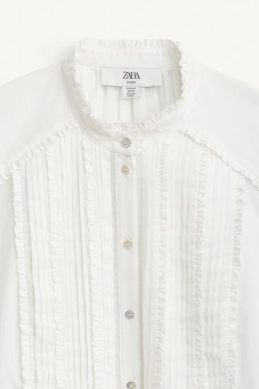 CHEMISE À PLIS ÉDITION LIMITÉE - Blanc de Zara - Image 7