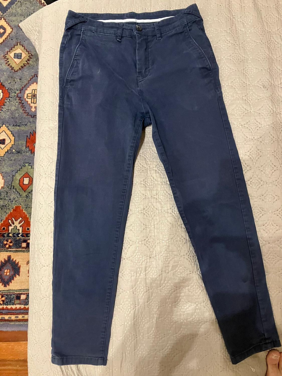 SLIM COMFORT FIT CHINO TROUSERS - Image 4
