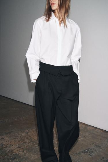 POPLIN SHIRT ZW COLLECTION - White by Zara - Image 0