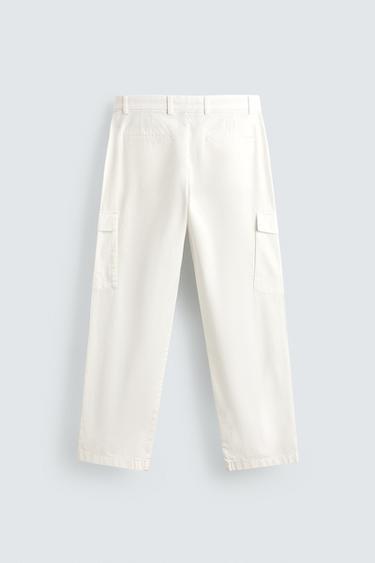 PANTALON CARGO REGULAR FIT - Blanc cassé de Zara - Image 7