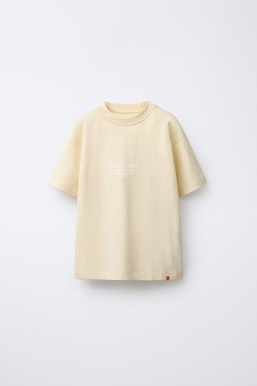 SLOGAN PRINT T-SHIRT - Butter by Zara - Image 0