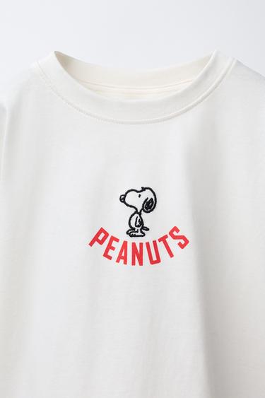 SNOOPY PEANUTS™ EMBROIDERED T-SHIRT - Ecru by Zara - Image 2