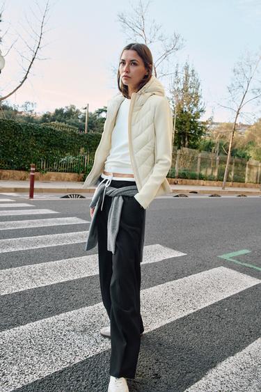 WIDE-LEG TROUSERS WITH DOUBLE WAISTBAND - Black by Zara