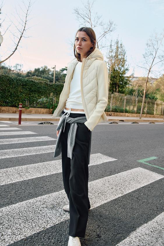 DOUBLE WAIST WIDE LEG PANTS