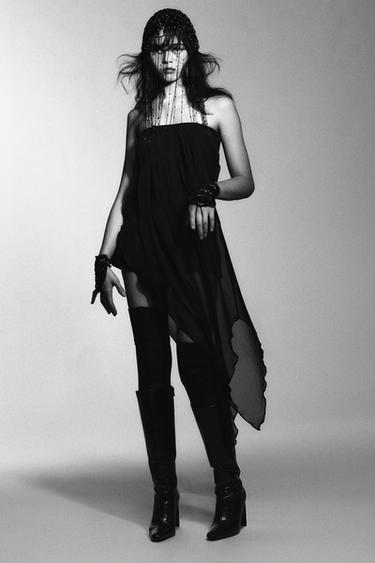 Zara COMBINATION BANDEAU TOP - Black