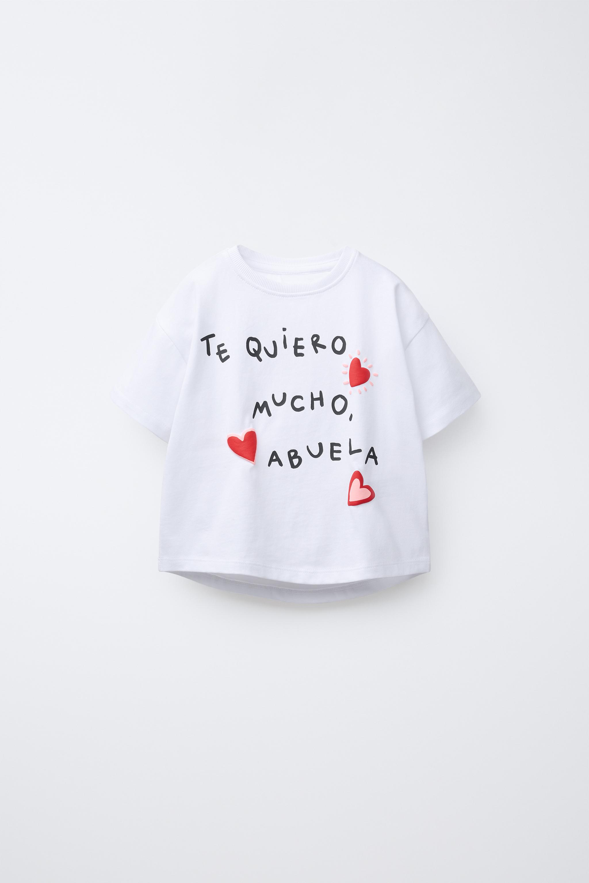 テキストTシャツ - レッド | ZARA Japan / 日本