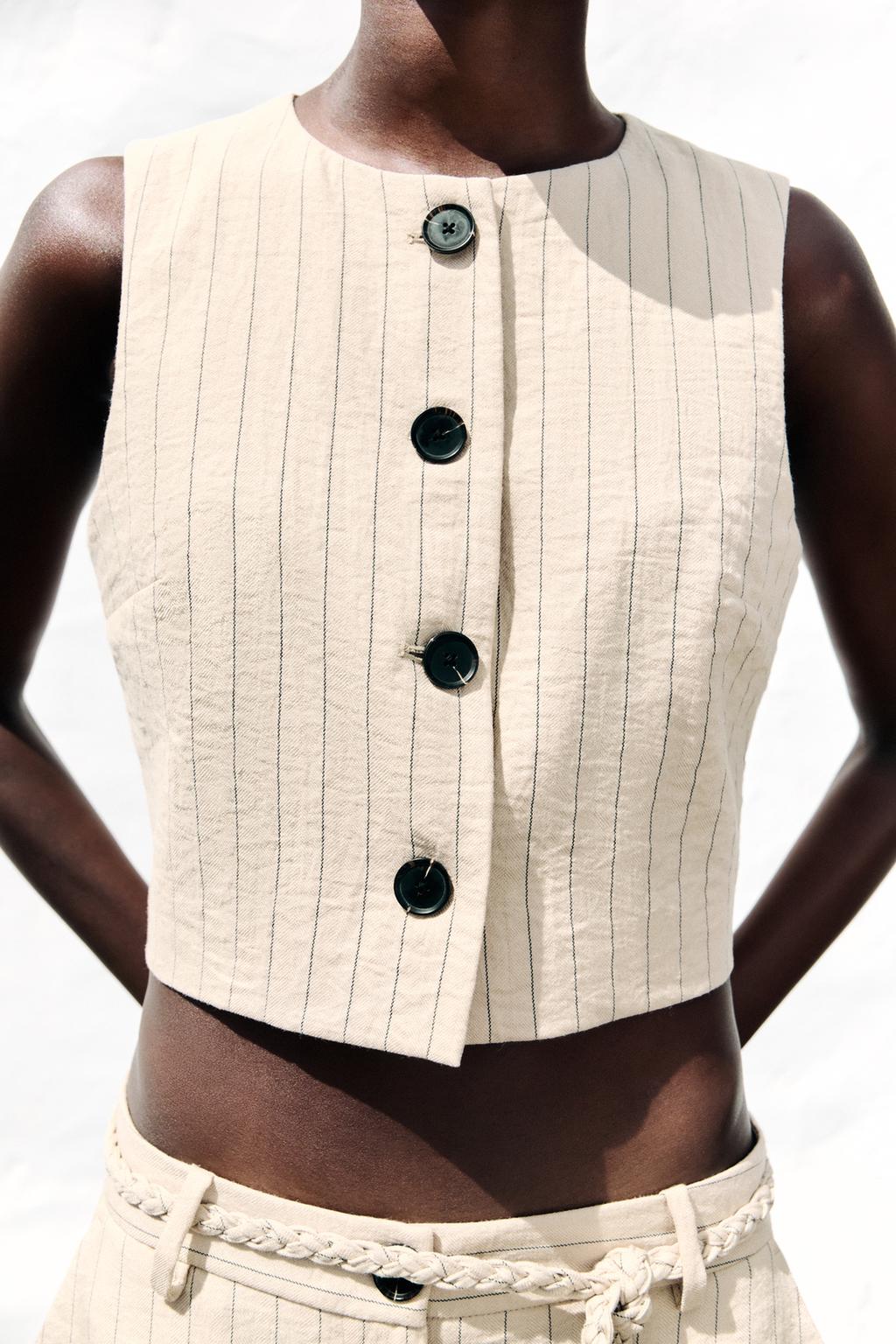 Thumbnail image for STRIPED SHORT WAISTCOAT
