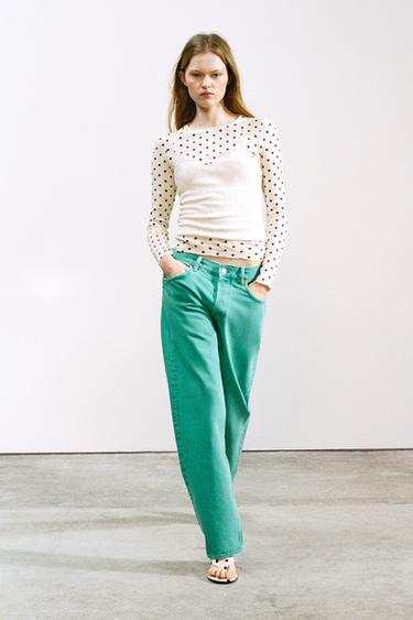 CAMISETA POINTELLE TIRANTES - Crudo de Zara