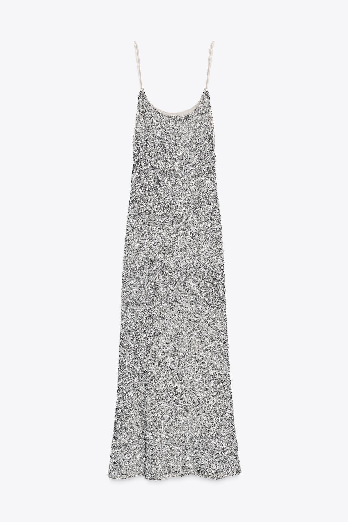 SEQUINNED CAMISOLE DRESS