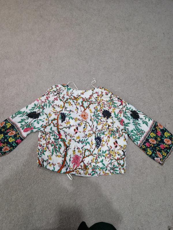 FLORAL CROPPED JACKET - Image 5